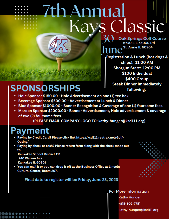 Golf Outing 2023 Flyer